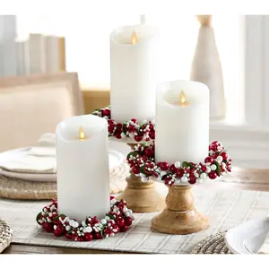 Set of 3 Pip Berry Candle Rings by Valerie