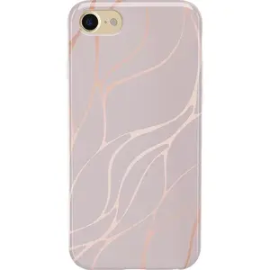 Midnight Ride | Pink and Gold Metallic Waves Case