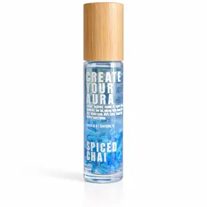Spiced Chai Comfort Crystal-Infused Essential Oil Roll-On with Carnelian for Warmth, Relaxation & Cozy Balance