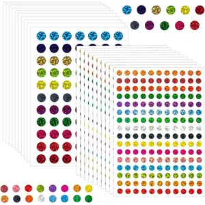 2530 Pcs Color Coding Labels - Sparkle Dot Stickers, Mini Round Dot Labels