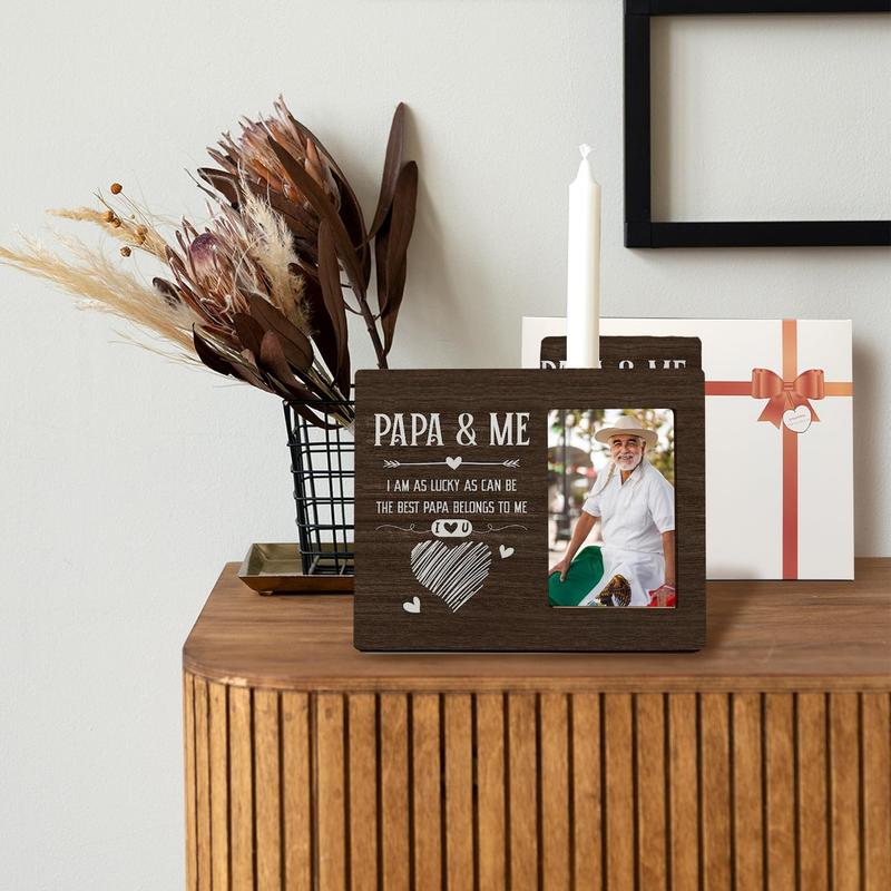 Papa and Me Picture Frames - Papa Gifts for Grandpa, Father's Day, Birthday or Christmas - 4x6 Frame
