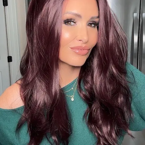 Lovestory Juliet 20 Inch Burgundy 13x4 HD Lace Front Synthetic Wig for Women, Glueless Pre-Plucked Body Wave Wig, Pre-Cut Lace, Heat Resistant