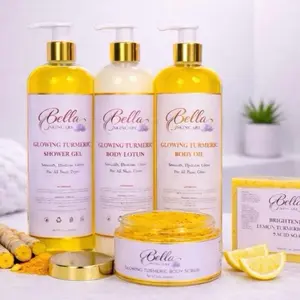 5-Piece Turmeric Skincare Set, Facial Cleansing Kit for All Skin Types