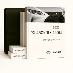 2022 Lexus RX 450h 450hL Owners Manual - Complete Set