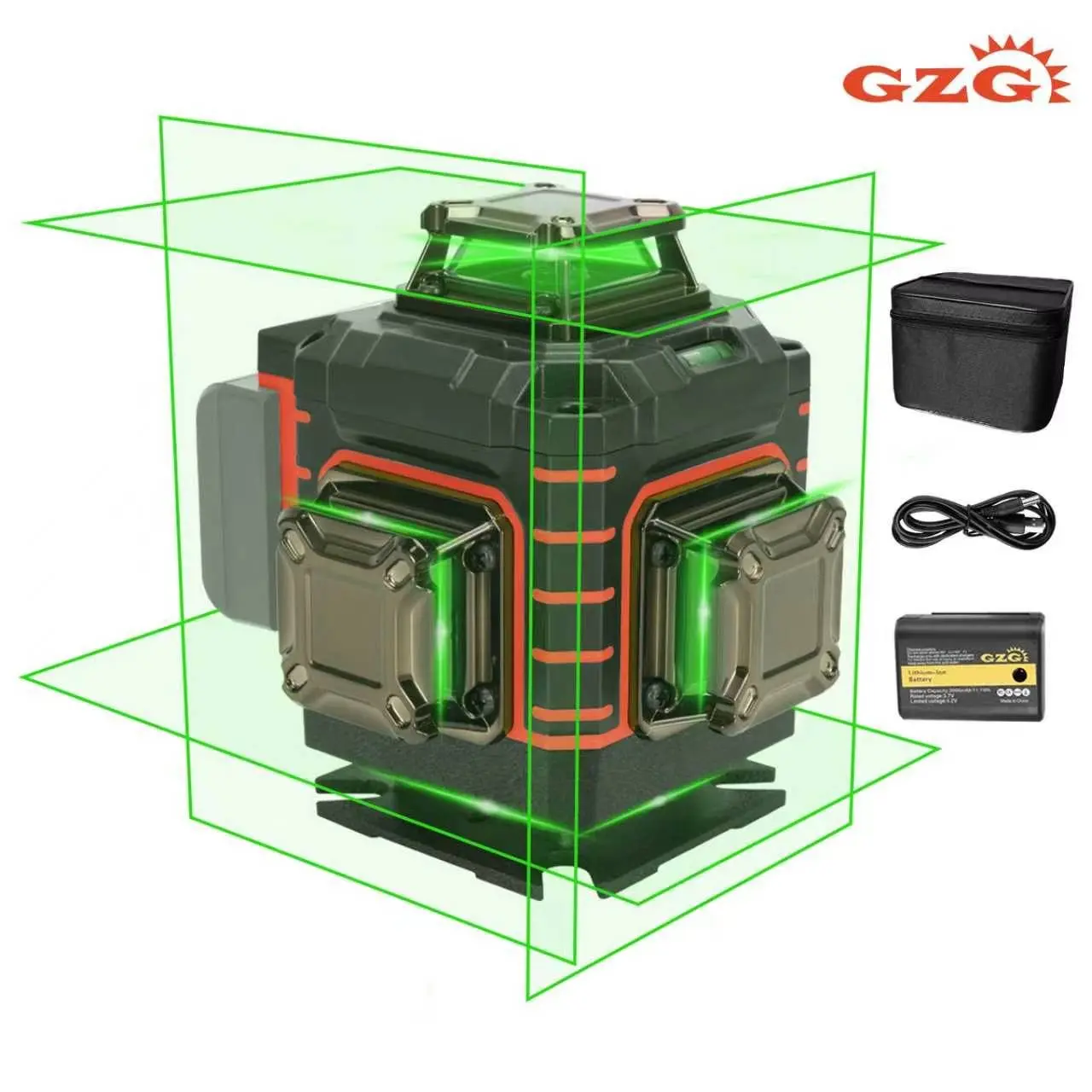 GZG 16 Lines 4d Self Leveling Laser Level Tool for Accurate Measurements, High Precision Laser Leveling Instrument for Construction & DIY Projects, Laser Leveler Tool, Self Levelling Laser