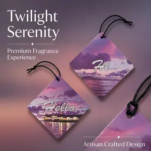 2PCS Air Freshener Pendant - Long Lasting Scent Card  Interior Aromatherapy Perfume Deodorizer Decorative Hanging Ornament Gift Idea from China