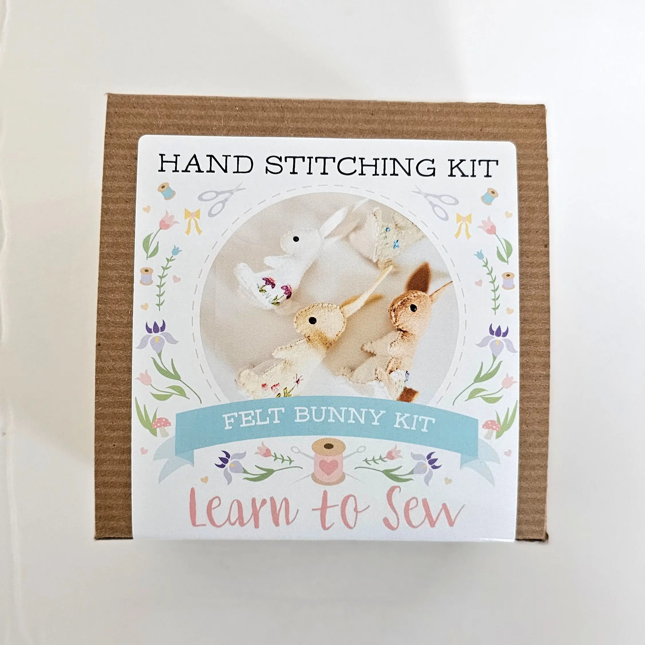 DIY Felt Crafts Sewing Kit - Make Your Own Embroidered Bunnies