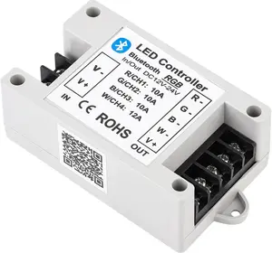 RGB/RGBW LED  Controller RGB LED Strip Light Controller Phone APP Control for 5050 3528 RGB LED Strip Lights (Suitable for iOS & Android System)