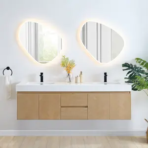 Siena 72" double vanity with top