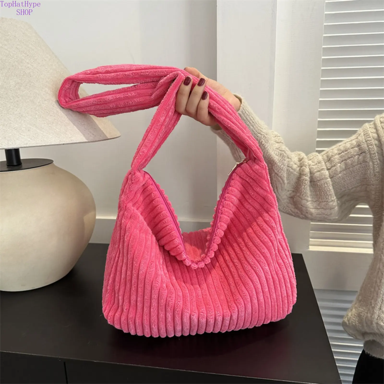 Women's 2026 New Spring Corduroy Tote Bags - Large Capacity, Minimalist Casual Shoulder, Lightweight Everyday Work Bag, Soft Durable Design for Office, Daily Commute, Bags For Everyday, Everyday Bag