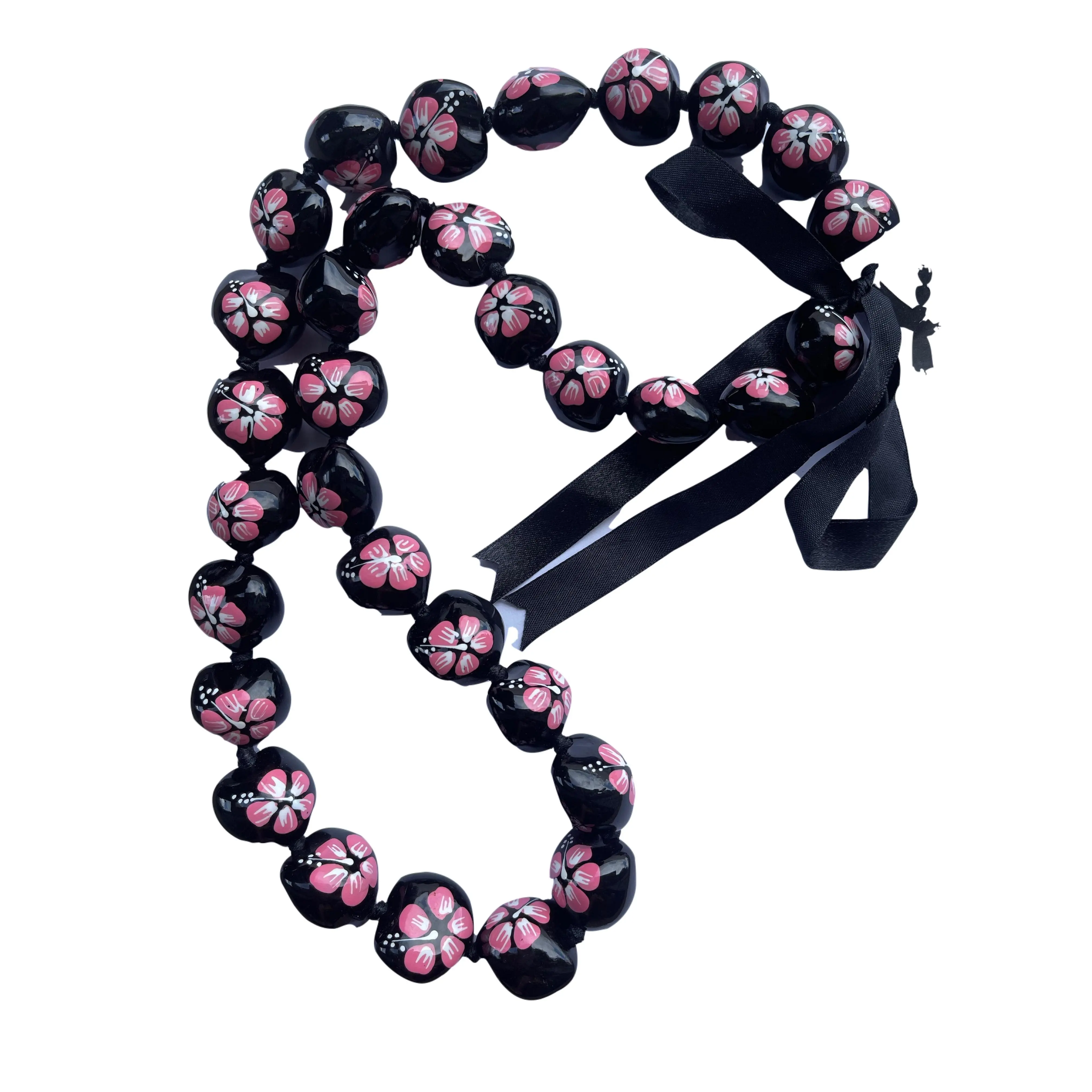 da Hawaiian Store Kukui Nut Necklace Lei- Hawaiian Flower's (Choose from Many Styles)