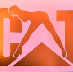 "The CAT Girl Logo" decal 4"×6"