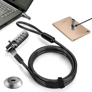 Computer Laptop  Lock  Slot Plate 6.23ft    Computer Combination Lock  4 Digital Password Protection   Anti  Lock and Notebook Other Device