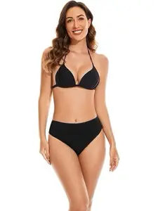 LEOVQN Period Swimwear Bikini Bottoms Leakproof Waterproof Menstrual Swimwear UV 50+ for Teens Girls Women Light Flow