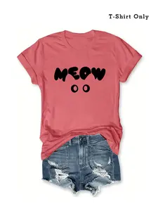 【Plus Size】 Letter Print Round Neck Graphic Tee, Fashion Casual Short Sleeve T-shirt for Daily Outdoor Wear, Women Plus Clothing for Summer