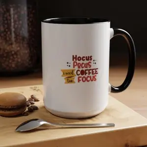 Hocus Pocus Coffee Mug - Whimsical Ceramic Cup, Perfect for Coffee Lovers, Halloween Decor, Gifts for Witches, Fall Vibes