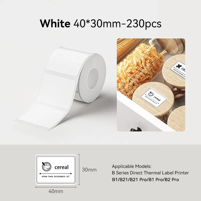 White 40*30mm/230pcs