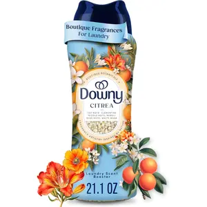 Downy Boutique Botanicals In Wash Laundry Scent Booster Beads, Boutique Fragrances inspired by the Artistry of Nature, CITREA Scent, 21.1 oz