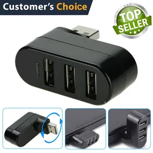 High Speed 3 Port USB 2.0 Multi HUB Splitter Expansion Desktop PC Laptop Adapter Roat