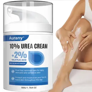 4Pcs Urea Cream 10% + 2% Salicylic Acid, For Christmas And Halloween, Combination Urea Cream, Urea Foot Cream For Rough, thick, dry, Cracked Skin, Soften & Moisturizer Foot Skin, Suitable for Feet, Knees, Elbows, Protect And Moisturize Your foot Skin-50g