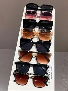 8 Elegant Multi-Color Women's Leopard Pattern Sunglasses for Beach Parties and Music Festivals, Stylish UV Protection Shades for Summer Fun