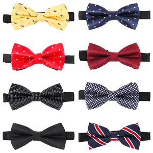 8 PCS Elegant Adjustable Pre-tied Bow Ties for Men Boys