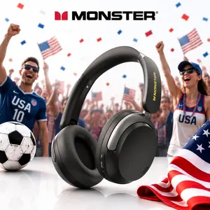 Monster Persona 3rd ANC Wireless Over-Ear Headphones, Bluetooth 6.0, 165H Battery Life, Foldable & Dual Device, 40mm Drivers, 5-Mic ENC, Headphones for Travel, Gaming & Work - Deals For You Days - SummerWins - DealsForYouDays