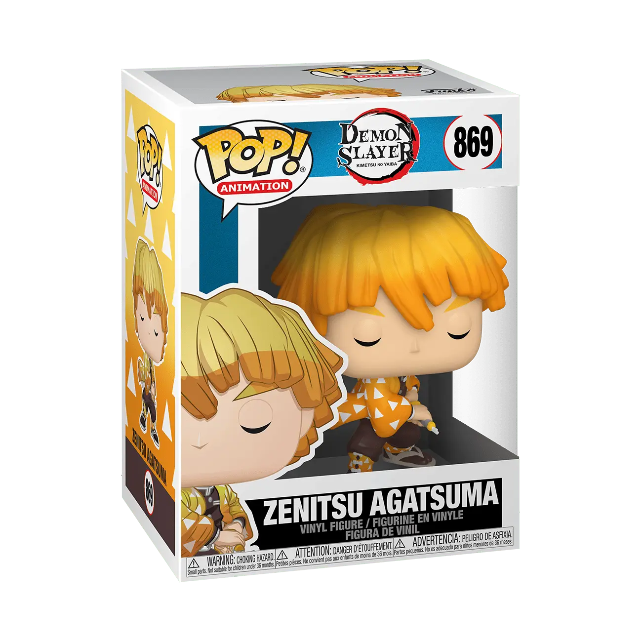 Funko Pop! Animation: Demon Slayer Zenitsu Agatsuma With Protector
