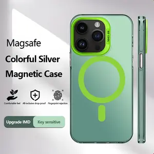 Suitable for [iPhone 13 Pro] New high-end 2025 magnetic IMD plain shell mobile phone case New business simple soft silicone mobile phone case with magnetic function Affordable price Anti-drop and anti-fingerprint 995