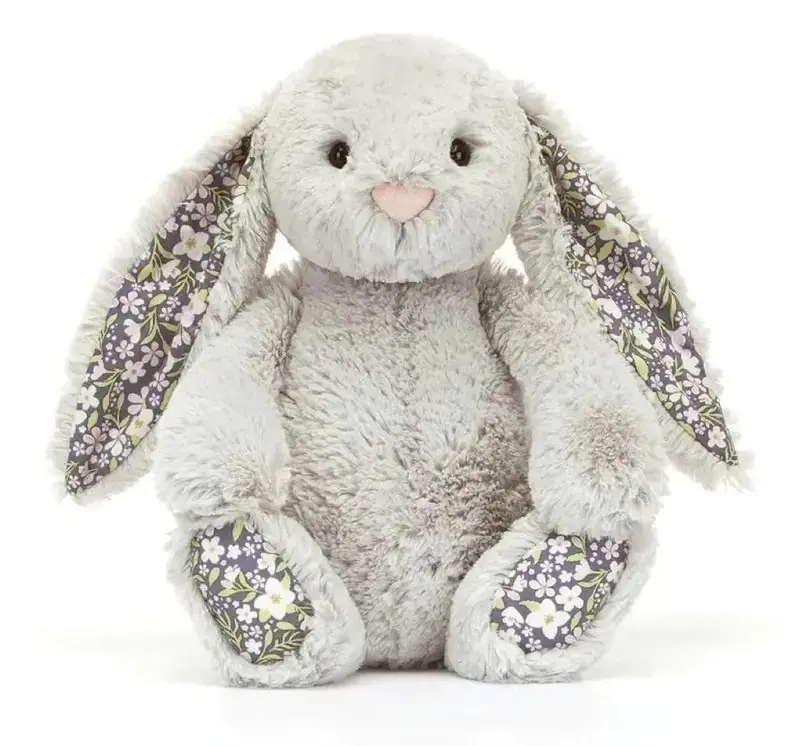 Jellycat Bashful Bunny Liberty Floral Ears Plush, Ultra Soft Floppy Rabbit Stuffed Animal, Pretty Blossom Bunny Gift for Baby Girls, Easter Basket, Baby Shower, Birthday & Nursery Decor, US Stock