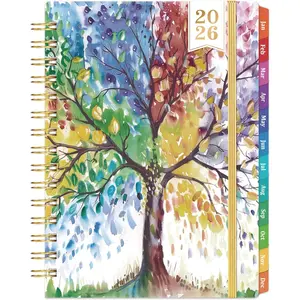 2026 Planner - Planner 2026 Weekly and Monthly, January 2026 - December 2026, 6.4"x 8.5", with Elastic Closure, Inner Pocket, Coated Tabs