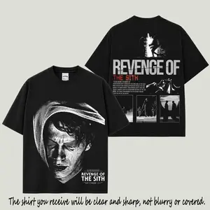 Chosen One Skywalker Revenge Of The Sith T-Shirt V2, Dark Side Transformation Graphic Tee, Galactic Warrior Fan Shirt, Lava Battle Movie Apparel, Vintage Sci-Fi Character Merch, Unisex Cotton Streetwear Tee