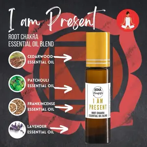 SOUL Manifesta I am PRESENT Root Chakra Essential Oil Blend Aromatherapy  Therapeutic Wellness spell oil Unisex Rollerball