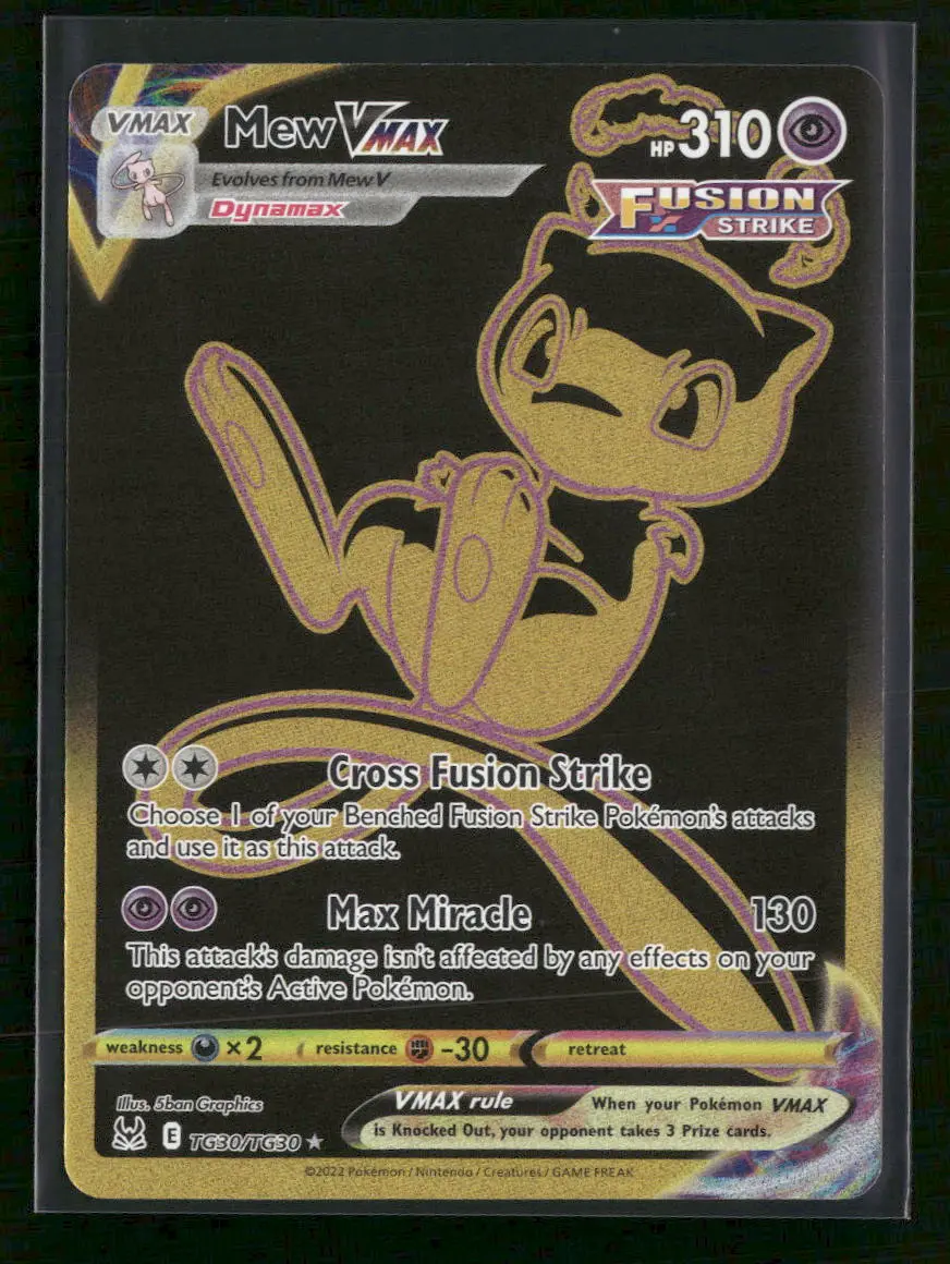 SWSH11: Lost Origin Trainer Gallery Mew VMAX (Secret) #TG30/TG30