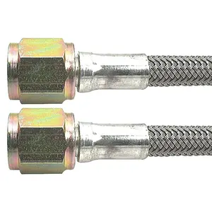 Allstar Performance  9 in. -4 AN No. 4 Straight Braided Brake Line