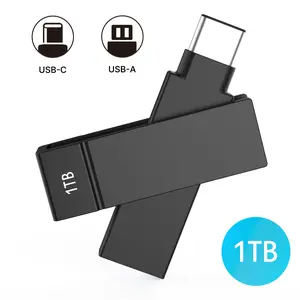 iXflash 1TB USB A & USB C 3.2 Photo Stick Flash Drive for iPhone, iPad, Mac Black