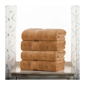 Superior Egyptian Cotton Plush Absorbent 4-PC Bath Towel Set