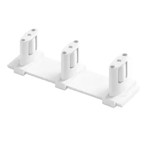 Sliding Closet Door Floor Roller Guide - Adjustable Width 3-Roller Design - Easy Install!