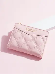 Women's Quilted Zipper Short Wallet, Casual Versatile Coin Purse, Trendy All-match Short Wallet for Daily Use, Durable Bifold Wallet