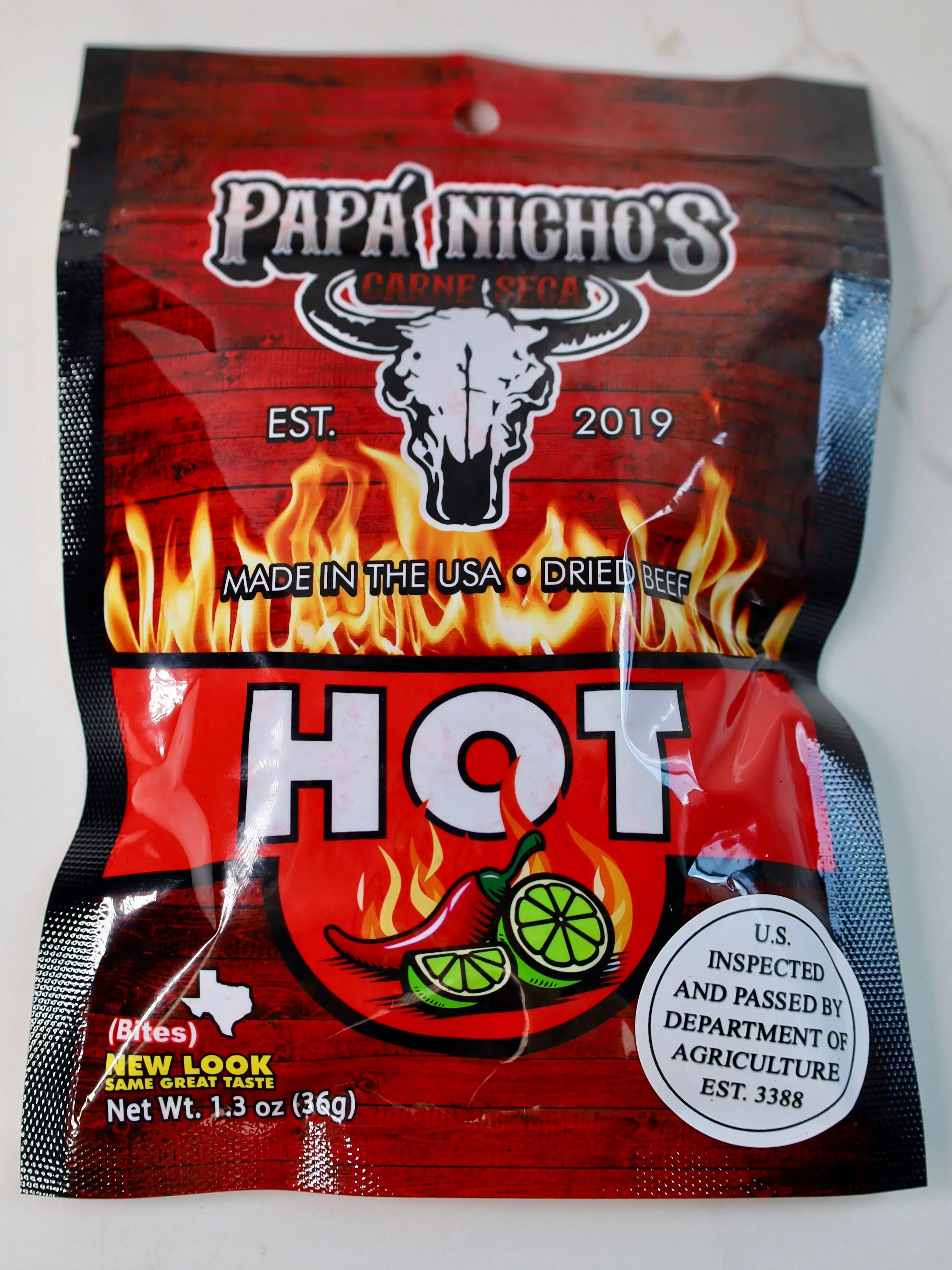 Papa Nicho's Hot Bites - Medium Size Pieces, Small Bag