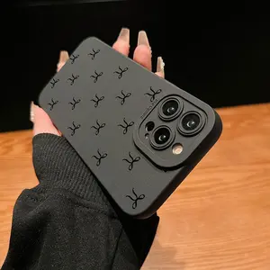 Bow Pattern Phone Case, Anti-drop Cellphone Protective Case, Total Protective Shockproof Mobile Phone Cover for iPhone 16 15 14 13 12 11 Plus/Pro/Pro Max, Casing compatible with iPhone 13Compatible with Samsung Galaxy S25
