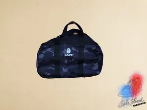 Bape Grey Camo Duffle Bag Bape Grey Camo Duffle Bag
