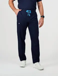 Prague Cargo Men's Navy Scrub Pants