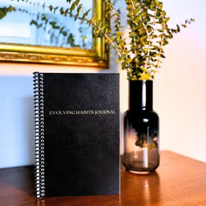 Evolving Habits Spiral Journal for Mindful Habit Tracking Year in Pixels Goal & Reflection Pages Mini Calendars Dotted Pages Notebook Undated Planner Weekly Planner Plannerbook Office Stationery Supplies