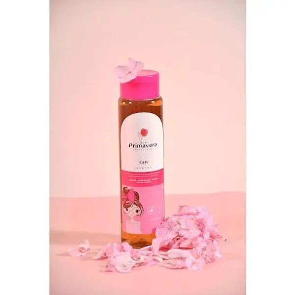 Shampoo Girls con Extractos de Cebolla, Keratina, Pantenol y Aceite Argan . Libre de Sal & Parabenos 13.52oz