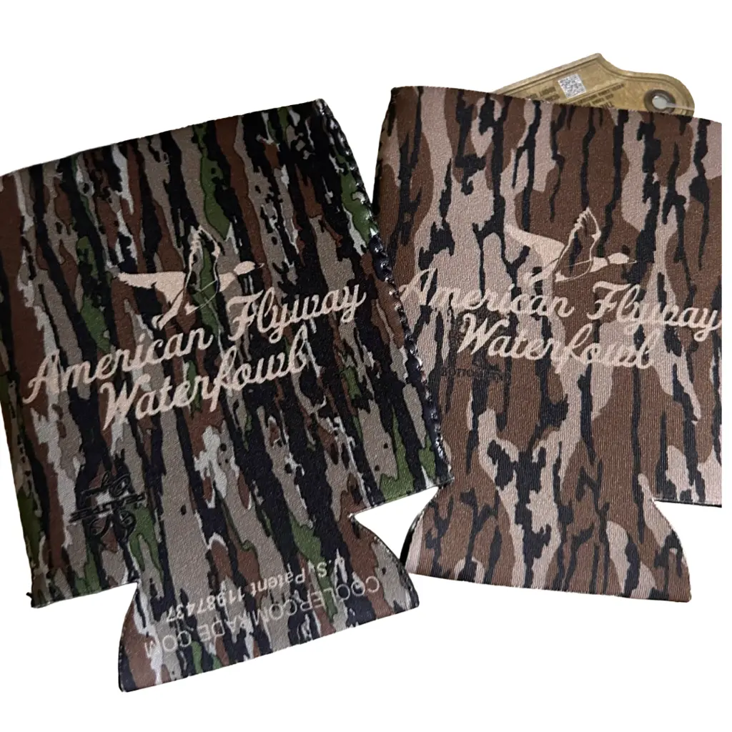 AFW Logo Drink Koozies - Regular Can American Flyway Waterfowl Drinkware