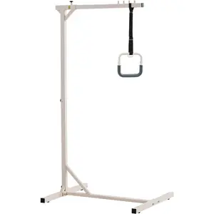 VEVOR Trapeze Bar for Bed Mobility, Height - Adjustable Free Standing Trapeze Bar with 2 Wheels, 300LBS Capacity Bed Pull Up Assist for Elderly Disabled, Ideal for Hospital, Nursing Home Home CareVEVOR Super Brand Day