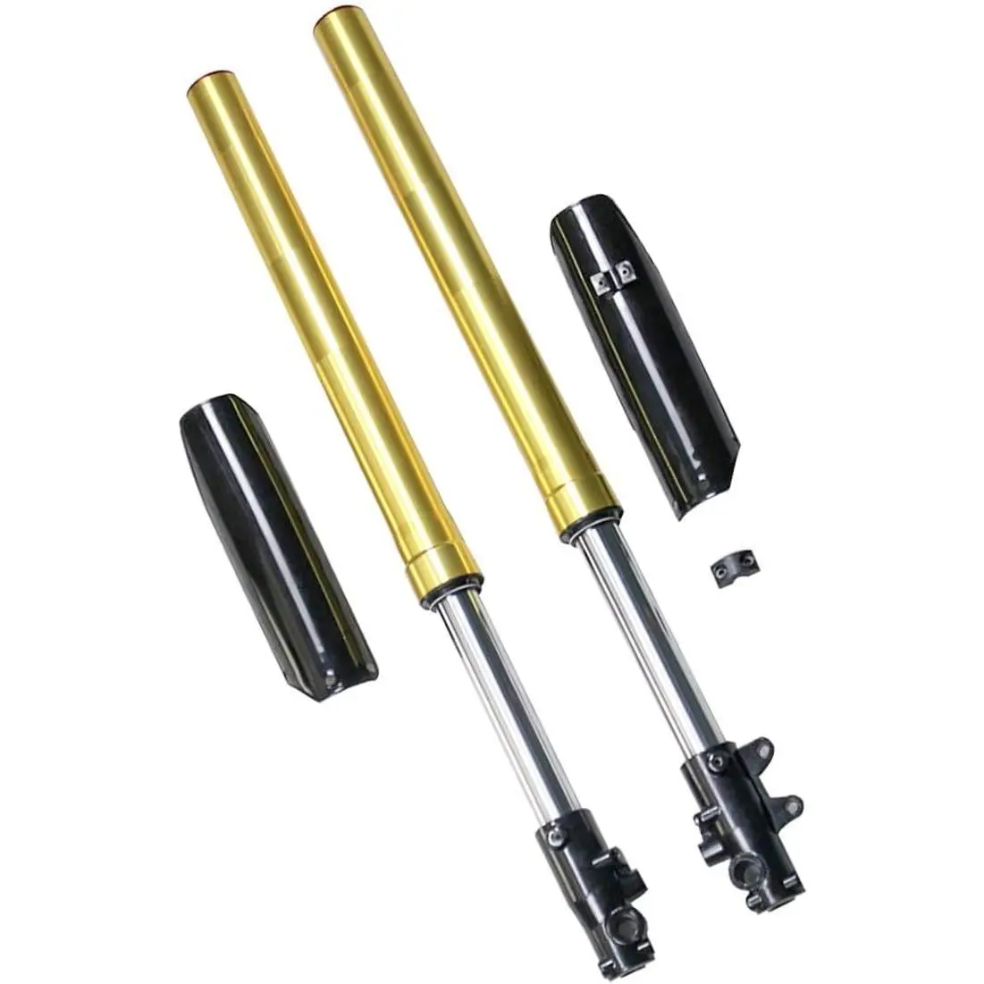 28.9" 735mm 45/48mm Complete Front Forks Shock Suspension Gold Forks for 14"-19" Wheels 70cc 90cc 110cc 125cc 140cc 150cc 160cc 200cc Trail Pit Dirt Bike Motorcycle Apollo Taotao SSR CRF
