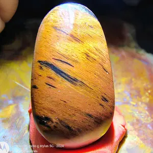 Deep Red Mahogany Obsidian Cabochon 16x28mm Perfect for Wire Wrappers Natural Stone Gemstone
