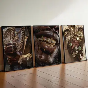 Hypebeast Black Man Room Decor Masculine Wall Art Photo Artwork